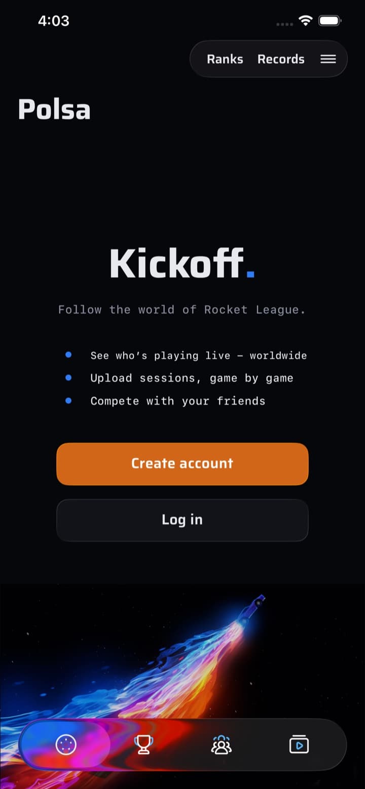 Polsa kickoff screen: Ready for kickoff