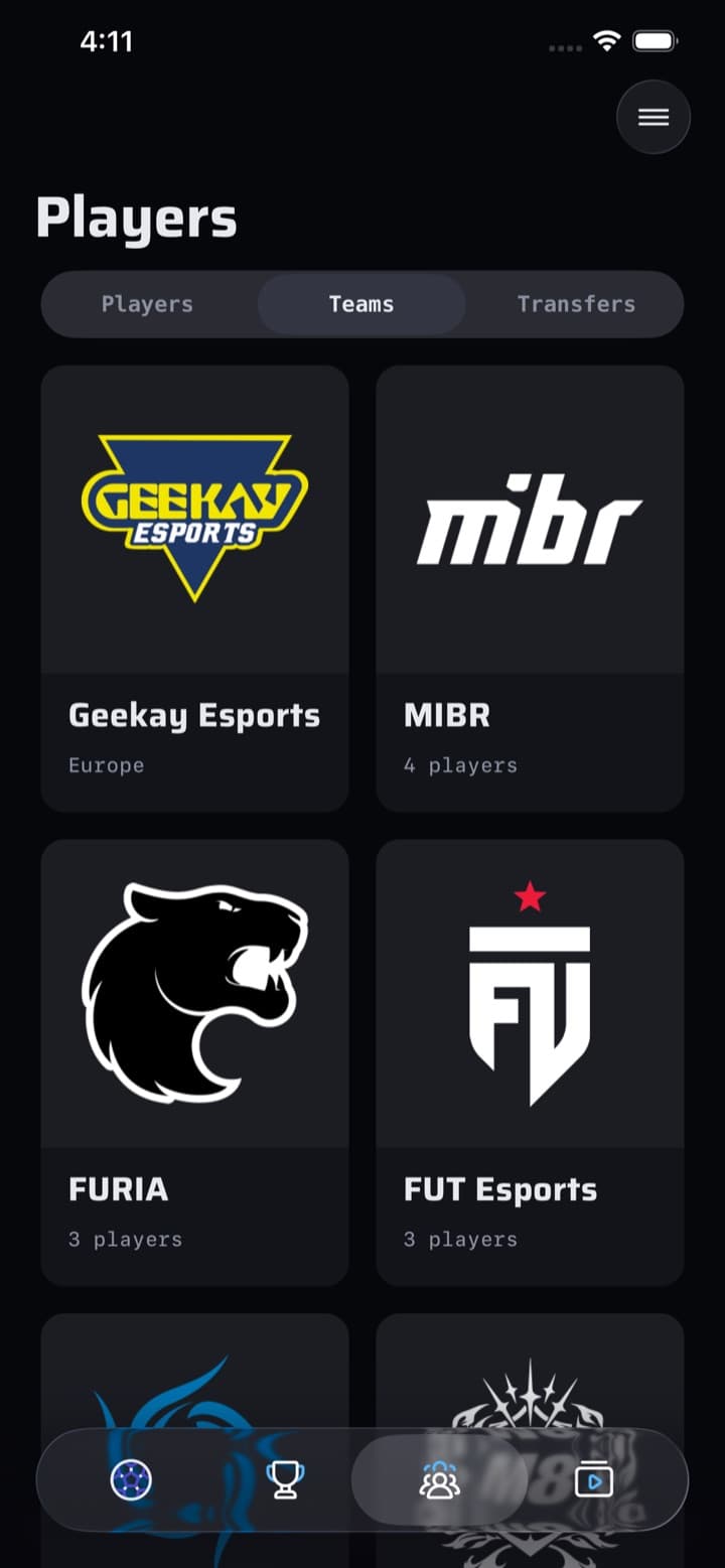 Polsa teams screen: Follow your teams