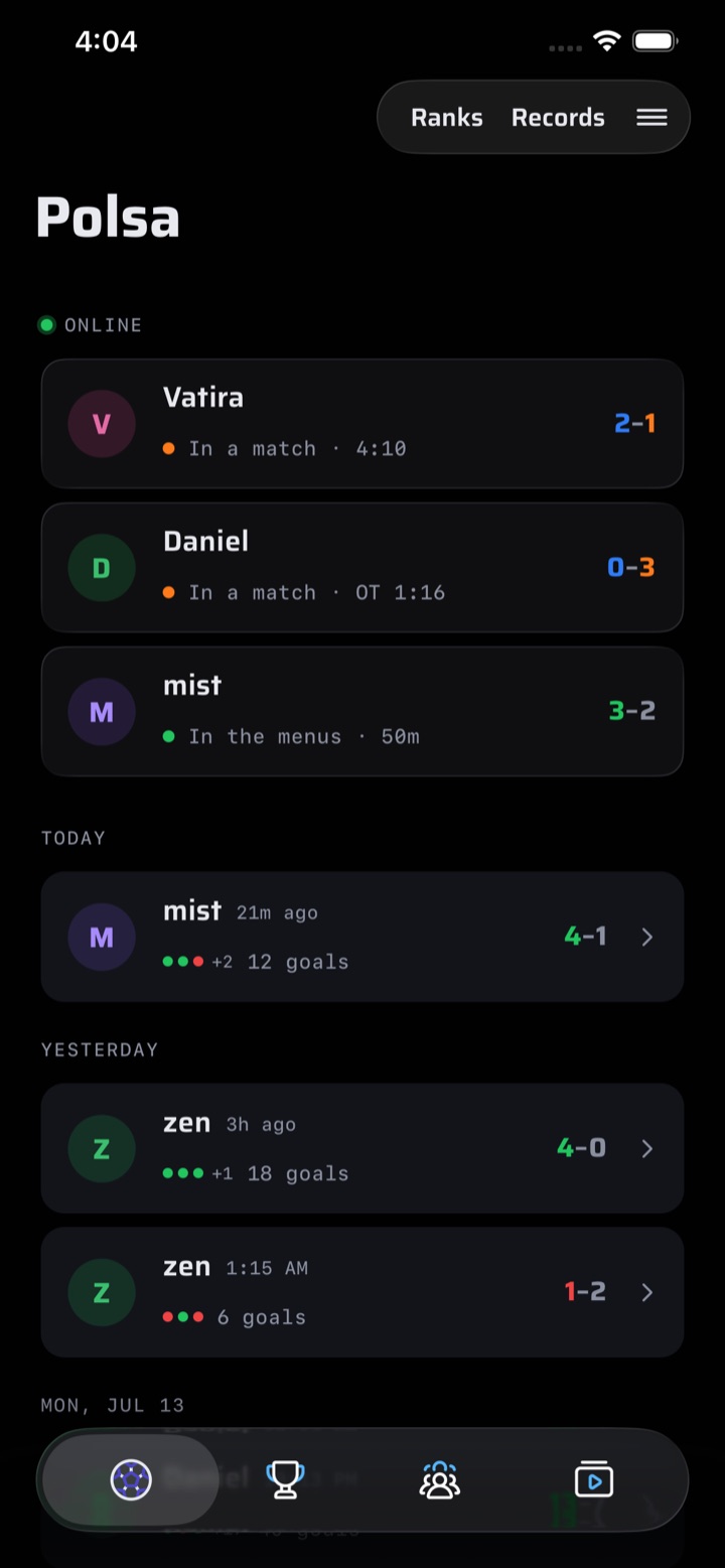 Polsa app screenshot